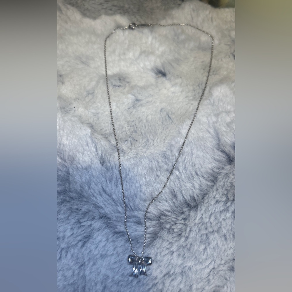 Tiffany & Co. 925 Silver Bow Necklace